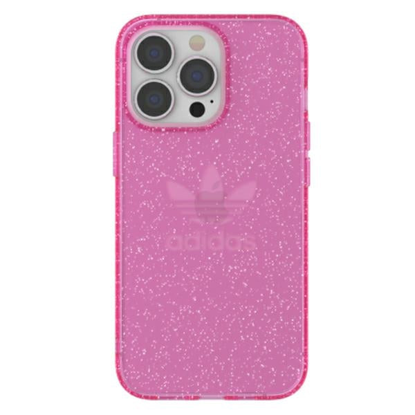 Adidas OR Protective Clear Case Glitter for iPhone 13 Pro / iPhone 13 - Pink