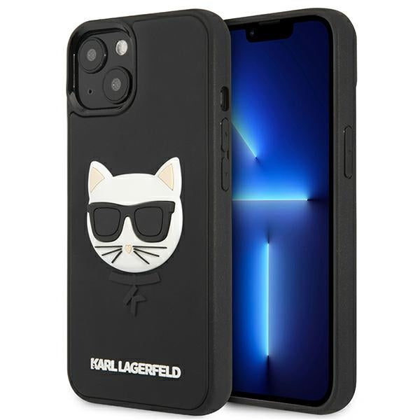 Karl Lagerfeld 3D Rubber Choupette Case for iPhone 13 mini - Black