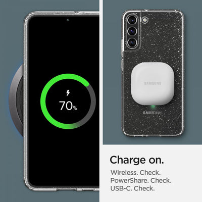 Spigen Liquid Crystal Case for Samsung Galaxy S22 - Clear Glitter