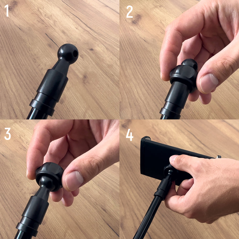 Wozinsky Long Flexible Phone and Tablet Holder Black (WTHBK5)