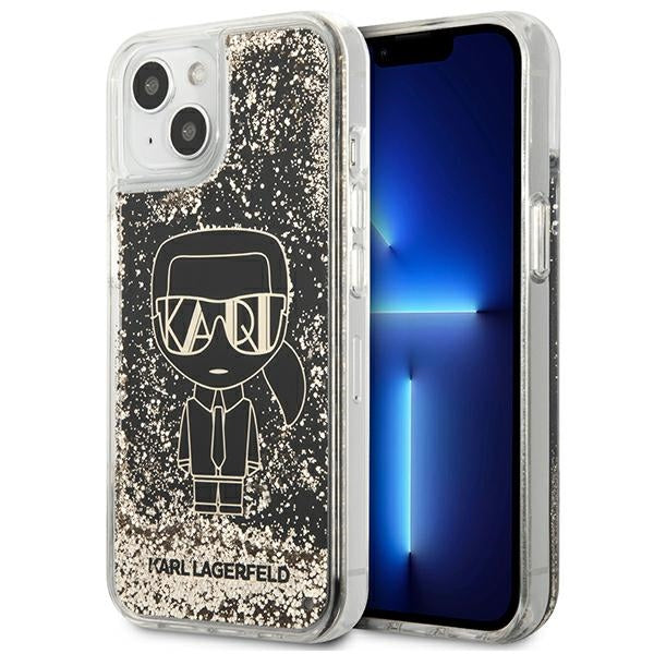 Karl Lagerfeld KLHCP13MLGGKBK iPhone 13 6,1" czarny/black hardcase Liquid Glitter Gatsby