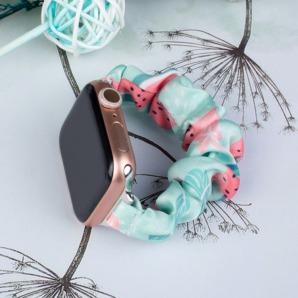Fabric band for Apple Watch 42 / 44 / 45 mm strap bracelet rubber band - watermelon