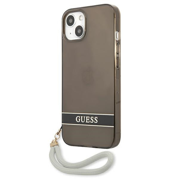 Guess GUHCP13SHTSGSK iPhone 13 mini 5.4" black/black hardcase Translucent Stap