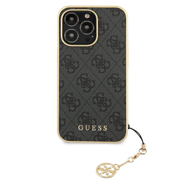 Guess GUHCP13XGF4GGR iPhone 13 Pro Max 6.7" grey/grey hardcase 4G Charms Collection