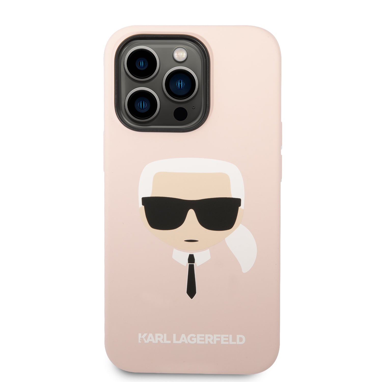Karl Lagerfeld KLHMP14LSLKHLP iPhone 14 Pro 6.1 "hardcase light pink / light pink Silicone Karl`s Head Magsafe