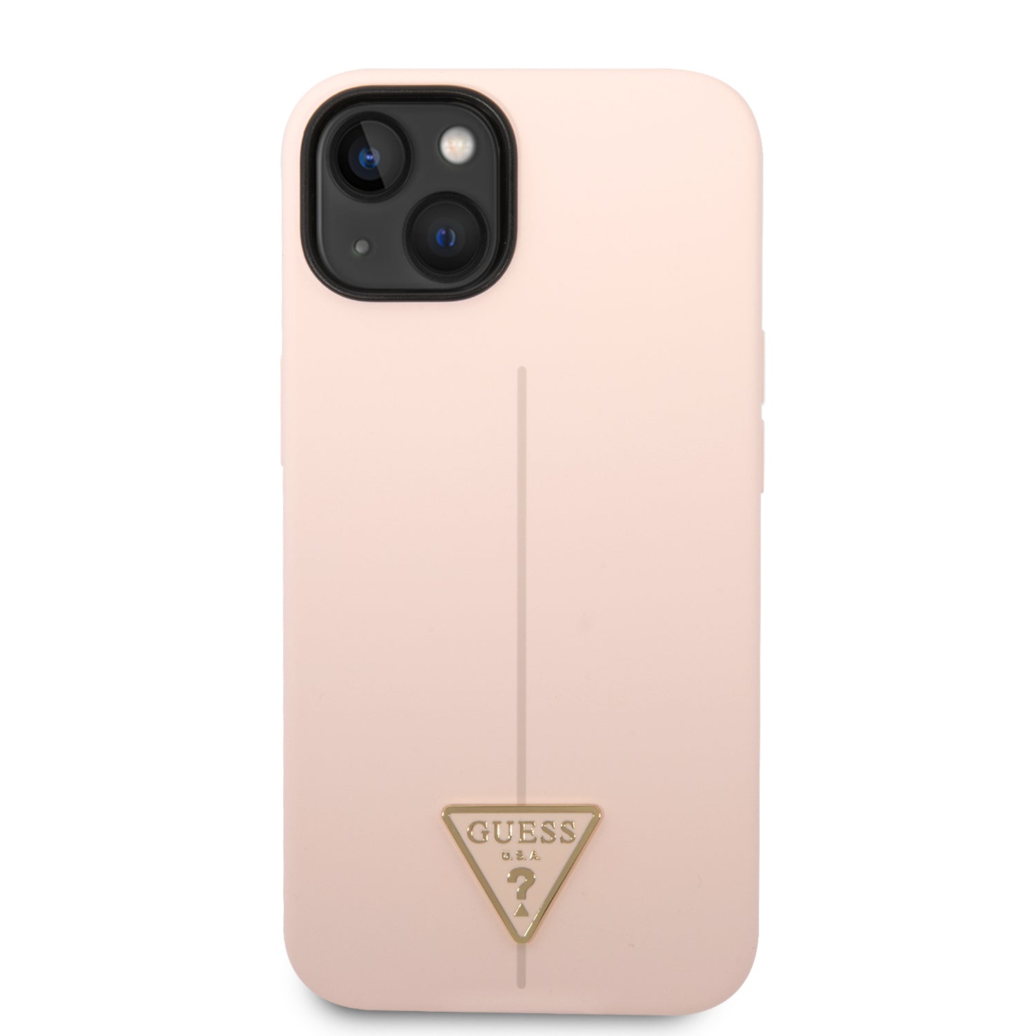 Guess GUHCP14MSLTGP iPhone 14 Plus 6.7" pink/pink hardcase Silicone Triangle