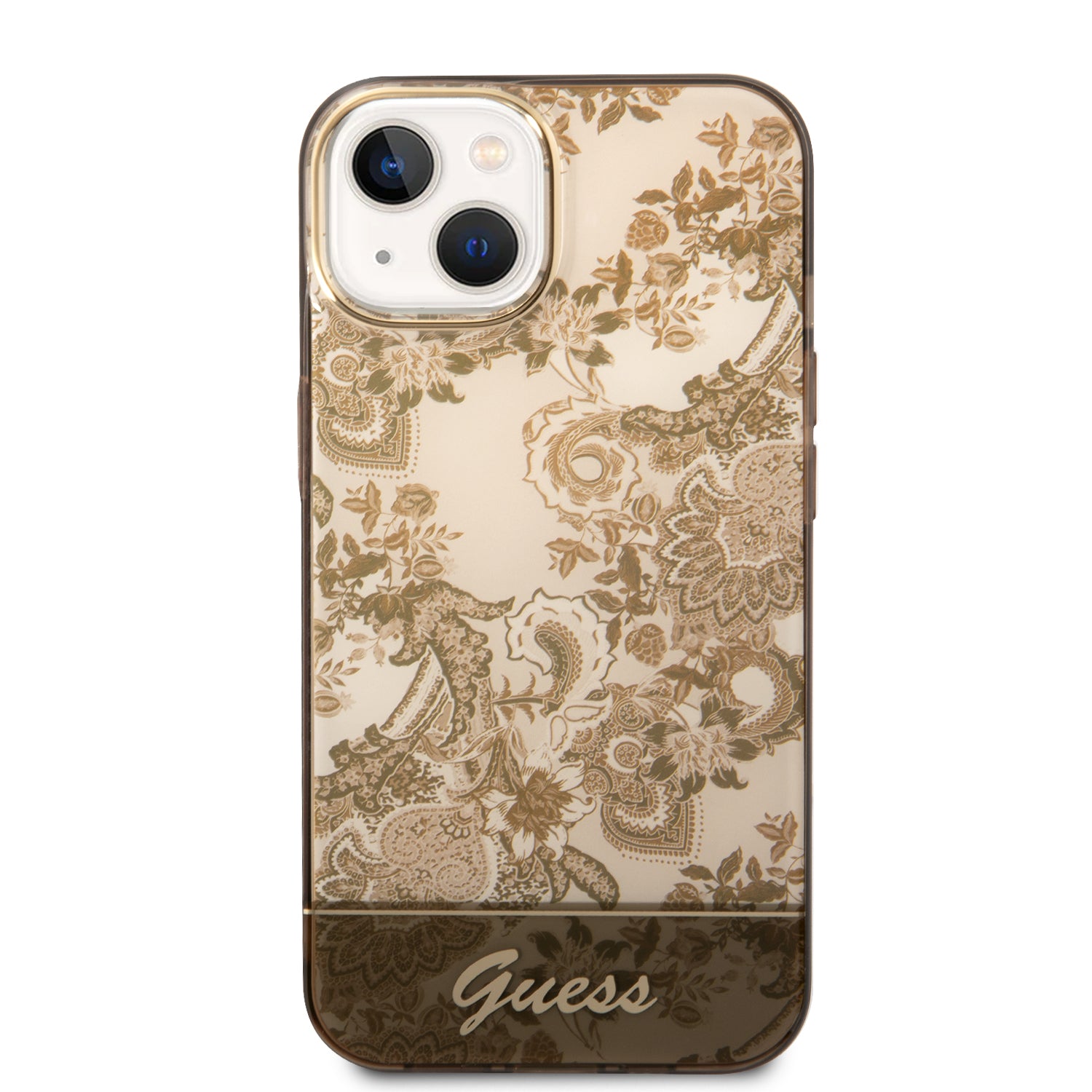 Guess GUHCP14SHGPLHC iPhone 14 6.1 "ocher hardcase Porcelain Collection