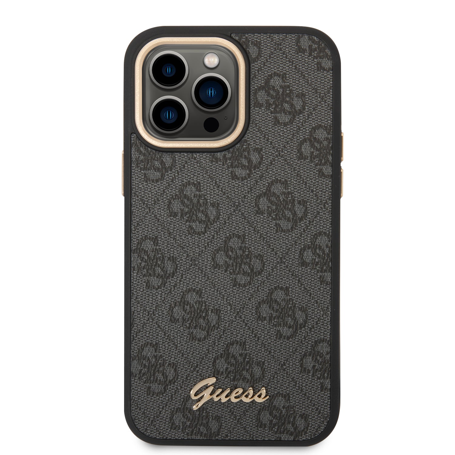 Guess GUHCP14XHG4SHK iPhone 14 Pro Max 6.7 "black / black hard case 4G Vintage Gold Logo