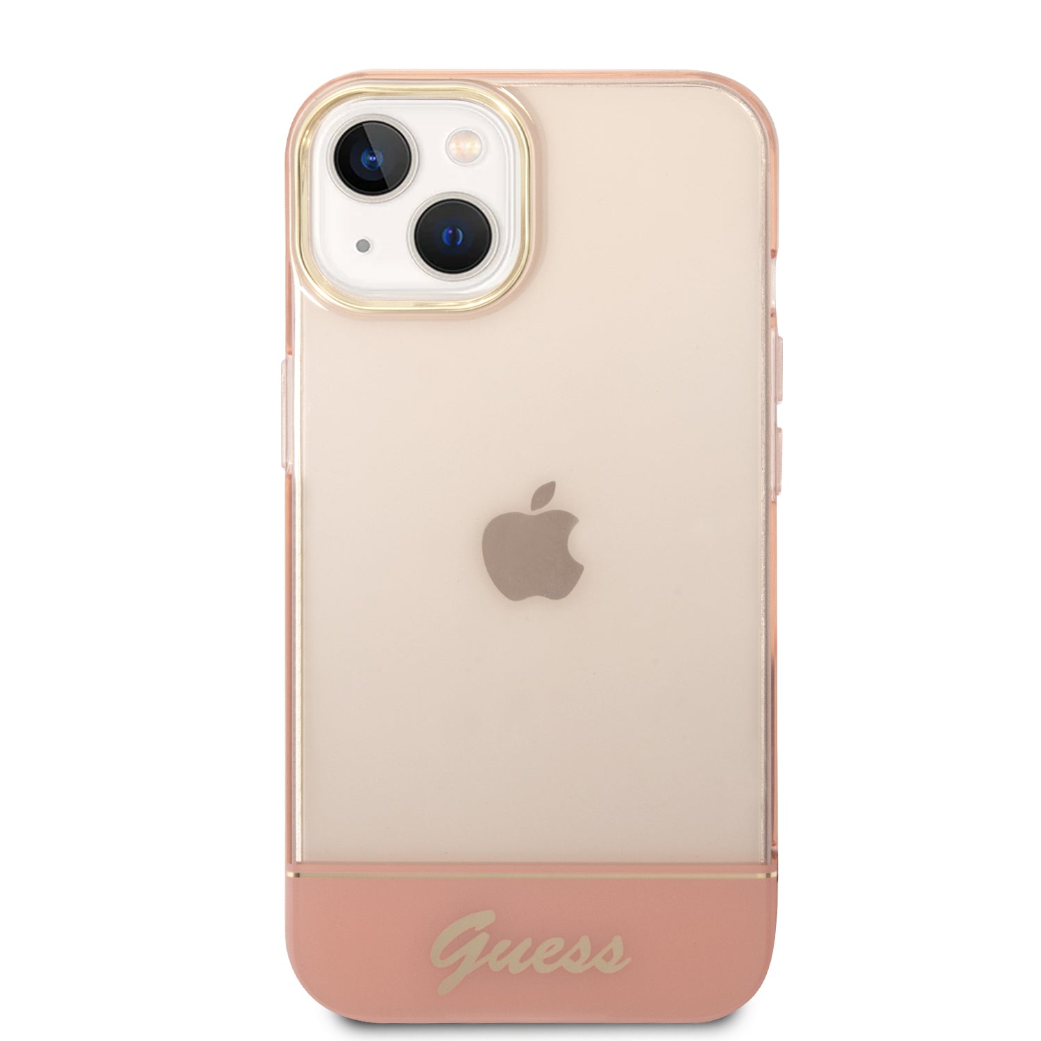 Guess GUHCP14SHGCOP iPhone 14 6.1 "pink / pink hardcase Translucent