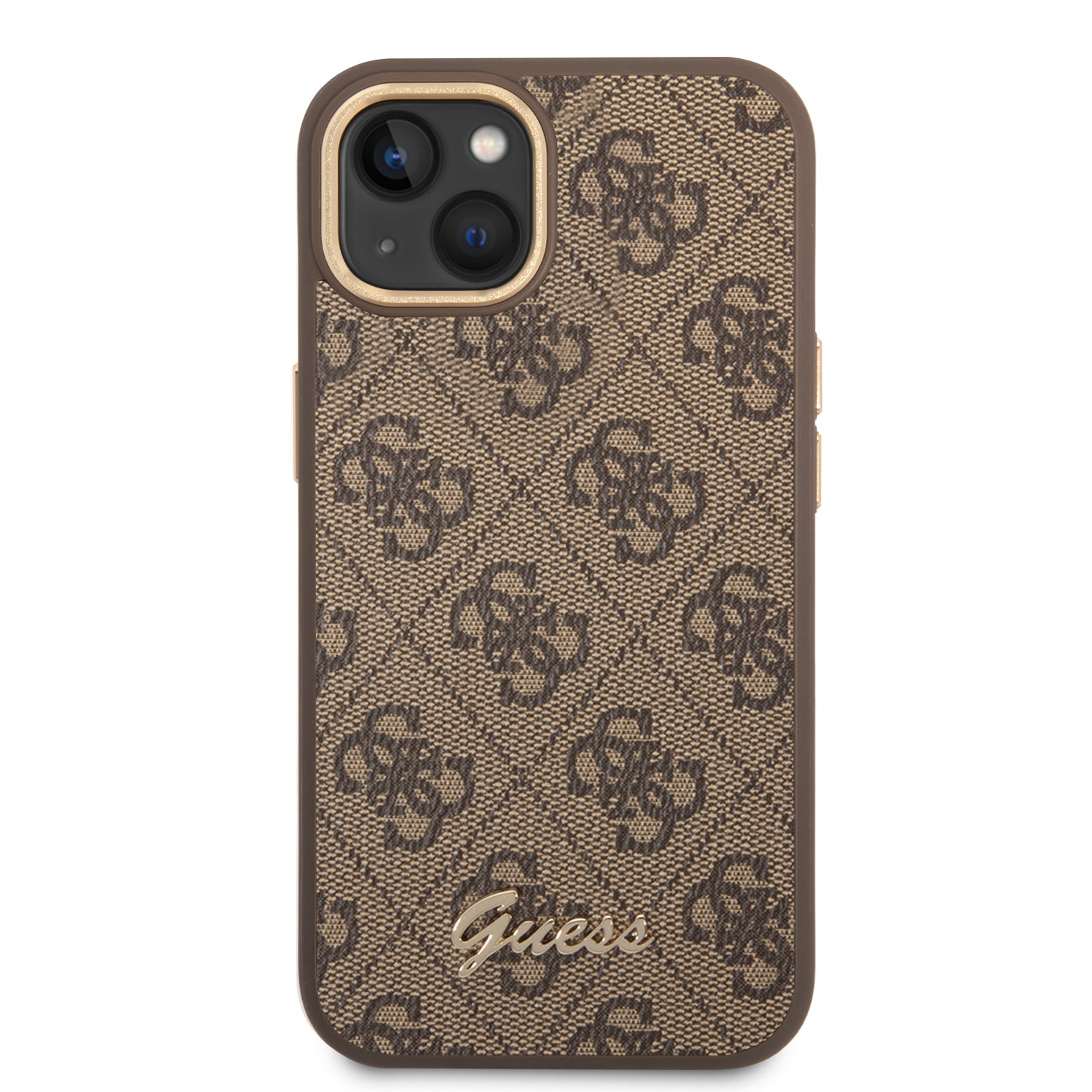 Guess GUHCP14MHG4SHW iPhone 14 Plus 6.7 "brown / brown hard case 4G Vintage Gold Logo