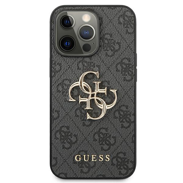 Guess GUHCP13L4GMGGR iPhone 13 Pro / 13 6.1" grey/grey hardcase 4G Big Metal Logo