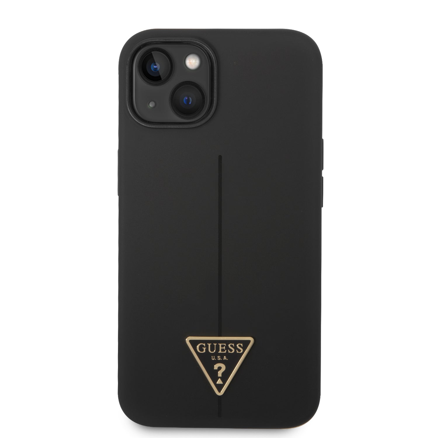 Guess GUHCP14MSLTGK iPhone 14 Plus 6.7" black/black hardcase Silicone Triangle