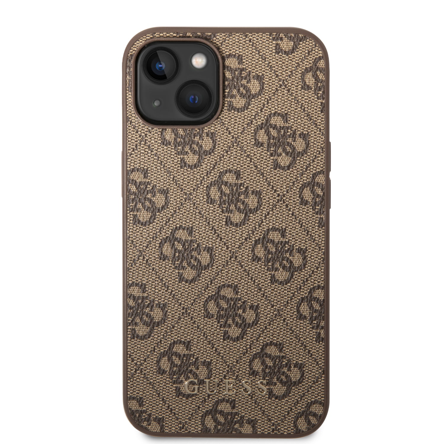 Guess GUHCP14SG4GFBR iPhone 14 6.1 "brown / brown hard case 4G Metal Gold Logo
