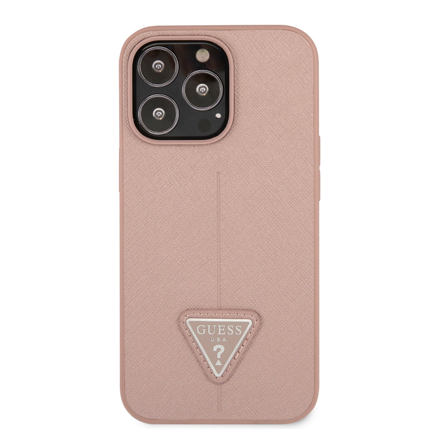 Guess GUHCP14XPSATLP iPhone 14 Pro Max 6,7 "pink / pink hardcase SaffianoTriangle Logo