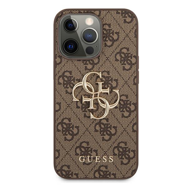 Guess GUHCP13L4GGMBR iPhone 13 Pro / 13 6.1" brown/brown hardcase 4G Big Metal Logo