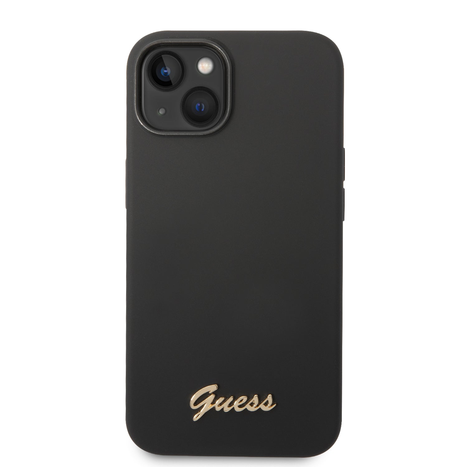 Guess GUHCP14MSLSMK iPhone 14 Plus 6.7 "black / black hard case Silicone Vintage Gold Logo