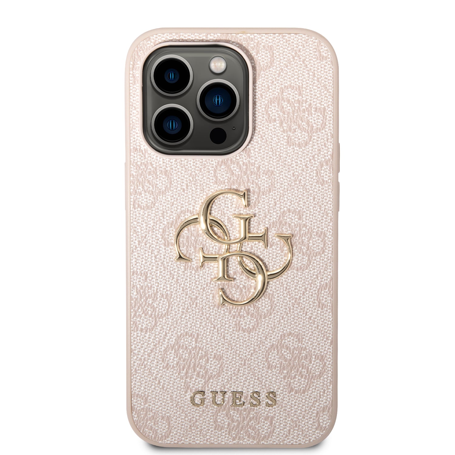 Guess GUHCP14X4GMGPI iPhone 14 Pro Max 6.7" pink/pink hardcase 4G Big Metal Logo
