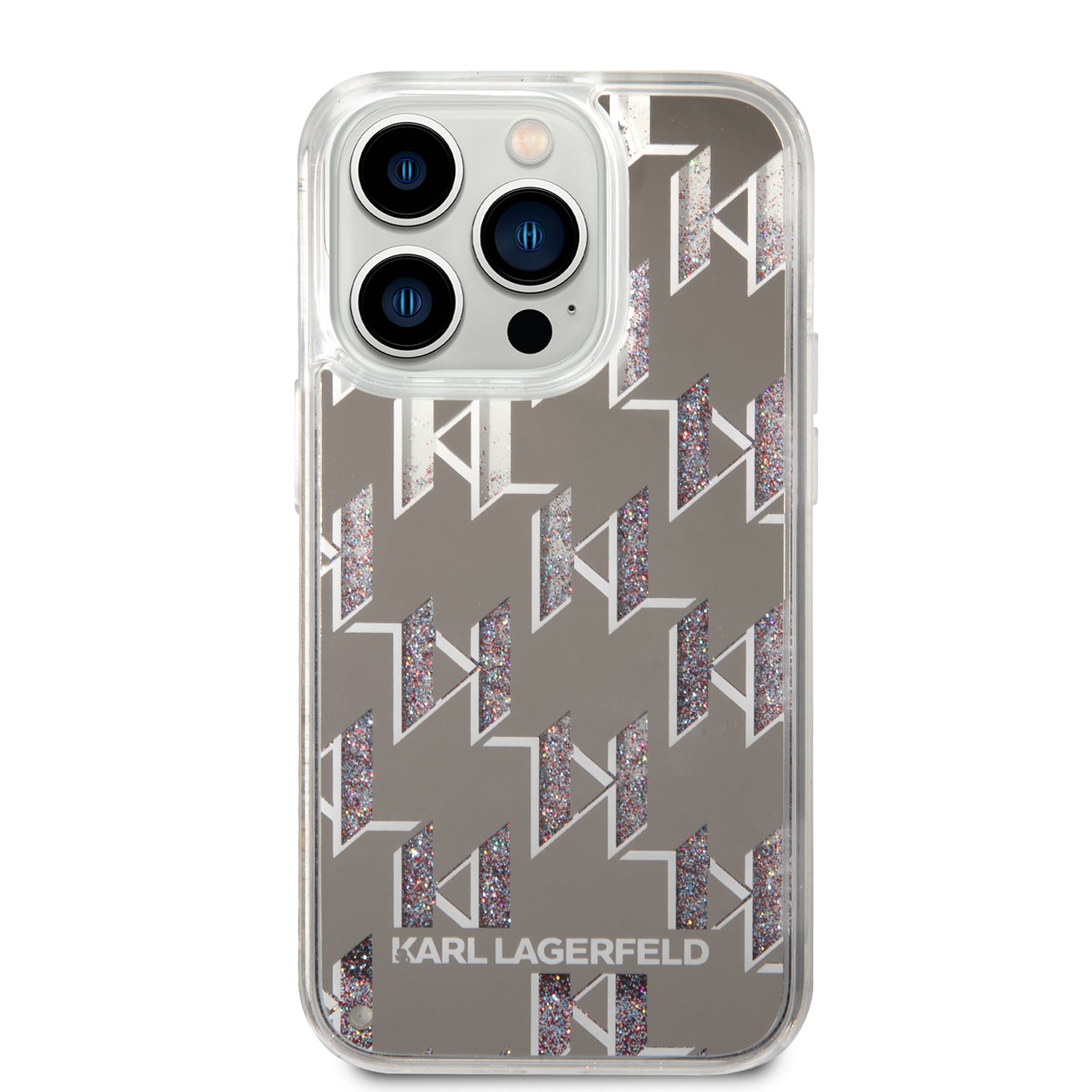 Karl Lagerfeld KLHCP14XLMNMS iPhone 14 Pro Max 6.7 "hardcase silver / silver Liquid Glitter Monogram