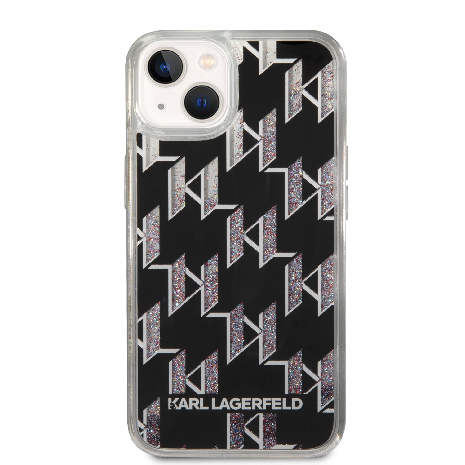 Karl Lagerfeld KLHCP14SLMNMK iPhone 14 6.1 "hardcase black / black Liquid Glitter Monogram