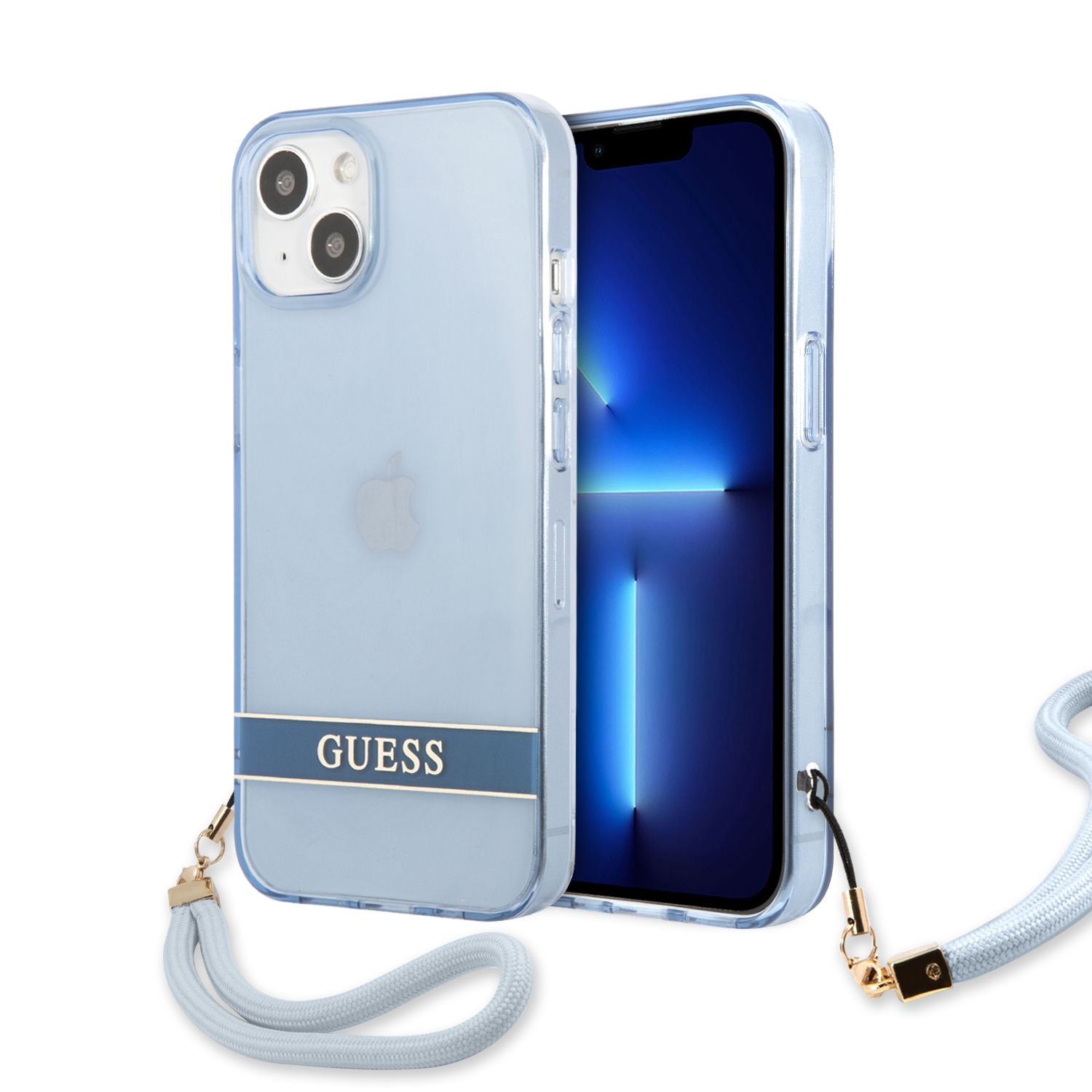 Guess GUHCP13LHTSGSB iPhone 13 Pro / 13 6,1 "blue / blue hardcase Translucent Stap