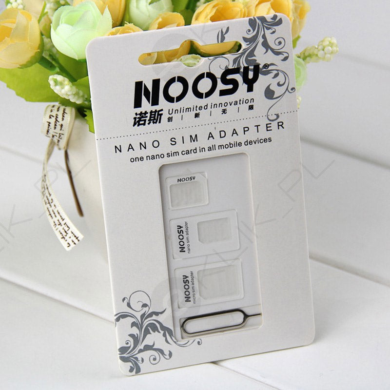 Noosa SIM Card Adapter Set + Key - White
