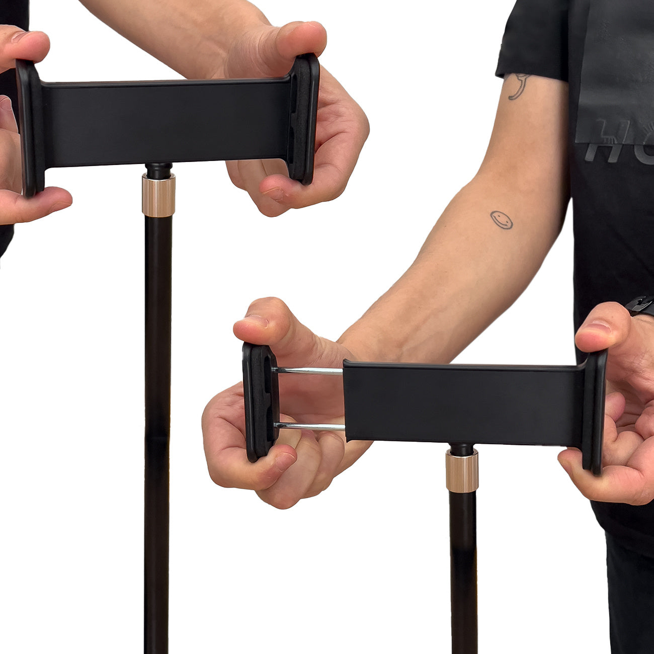 [GRĄŽINTA PREKĖ] Wozinsky stovas planšetiniam kompiuteriui ir telefonui ant stalo, juodas (WTHBK4) 